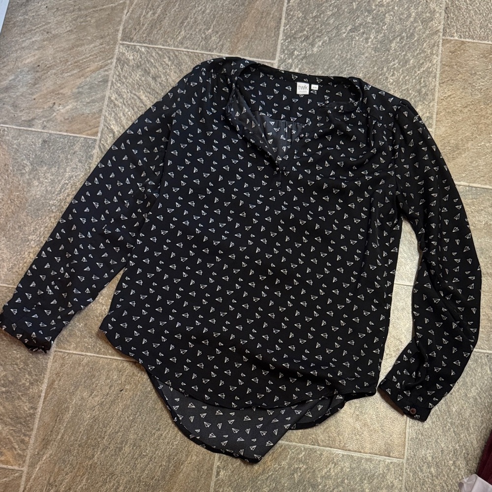 Twik Black and White Patterned Blouse